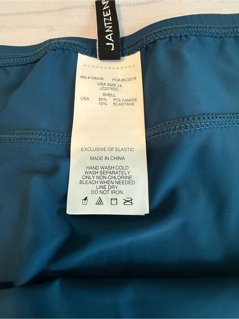 Jantzen Swim Skirt/Skorts Light Blue & Dark Blue, Bundle of 2 - Picture 9 of 13